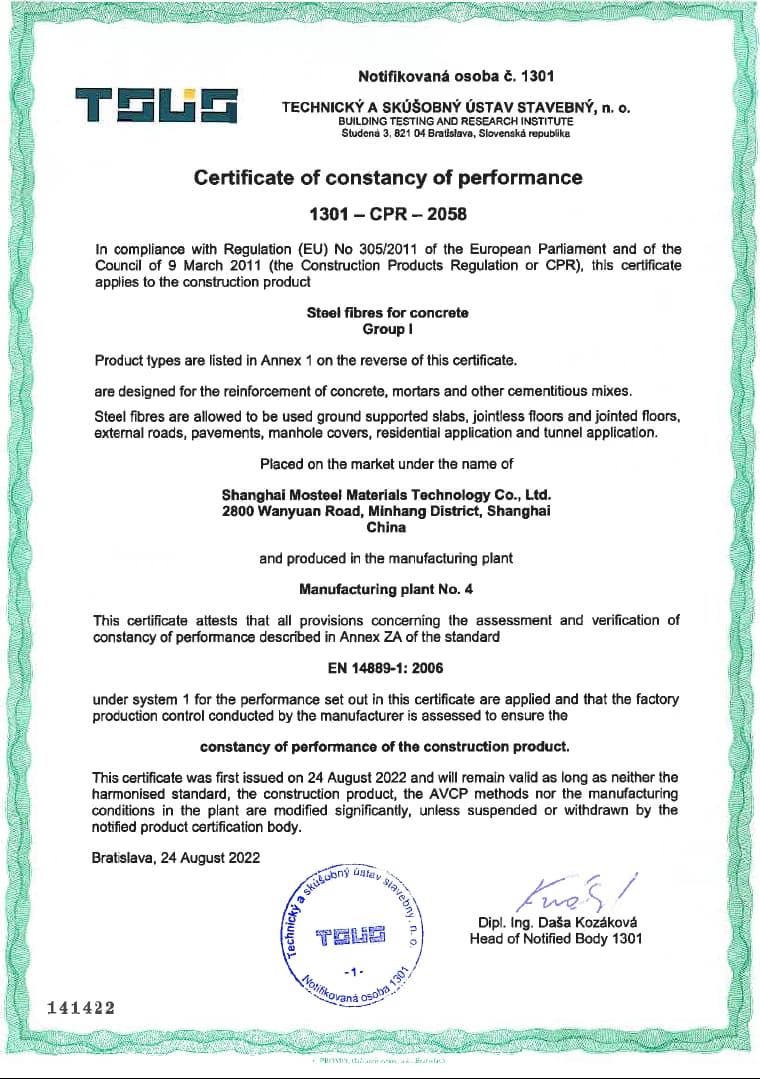 CE certificate
