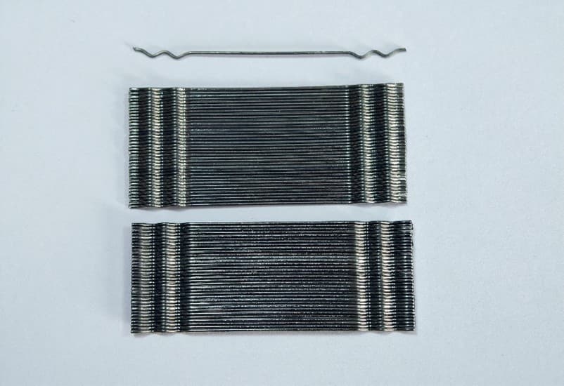 Double-wave glued cold-drawn steel wire fiber product appearance