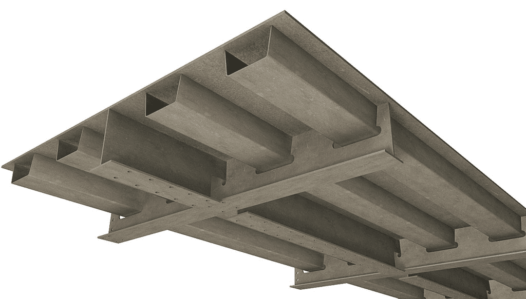 Steel bridge manufacturing base
