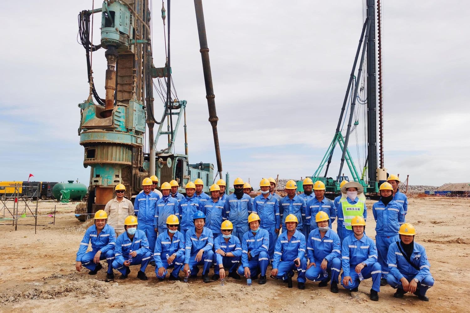 Project team on site