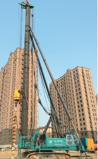 JU110 Pile Driving Rig in Shengsi, Zhejiang
