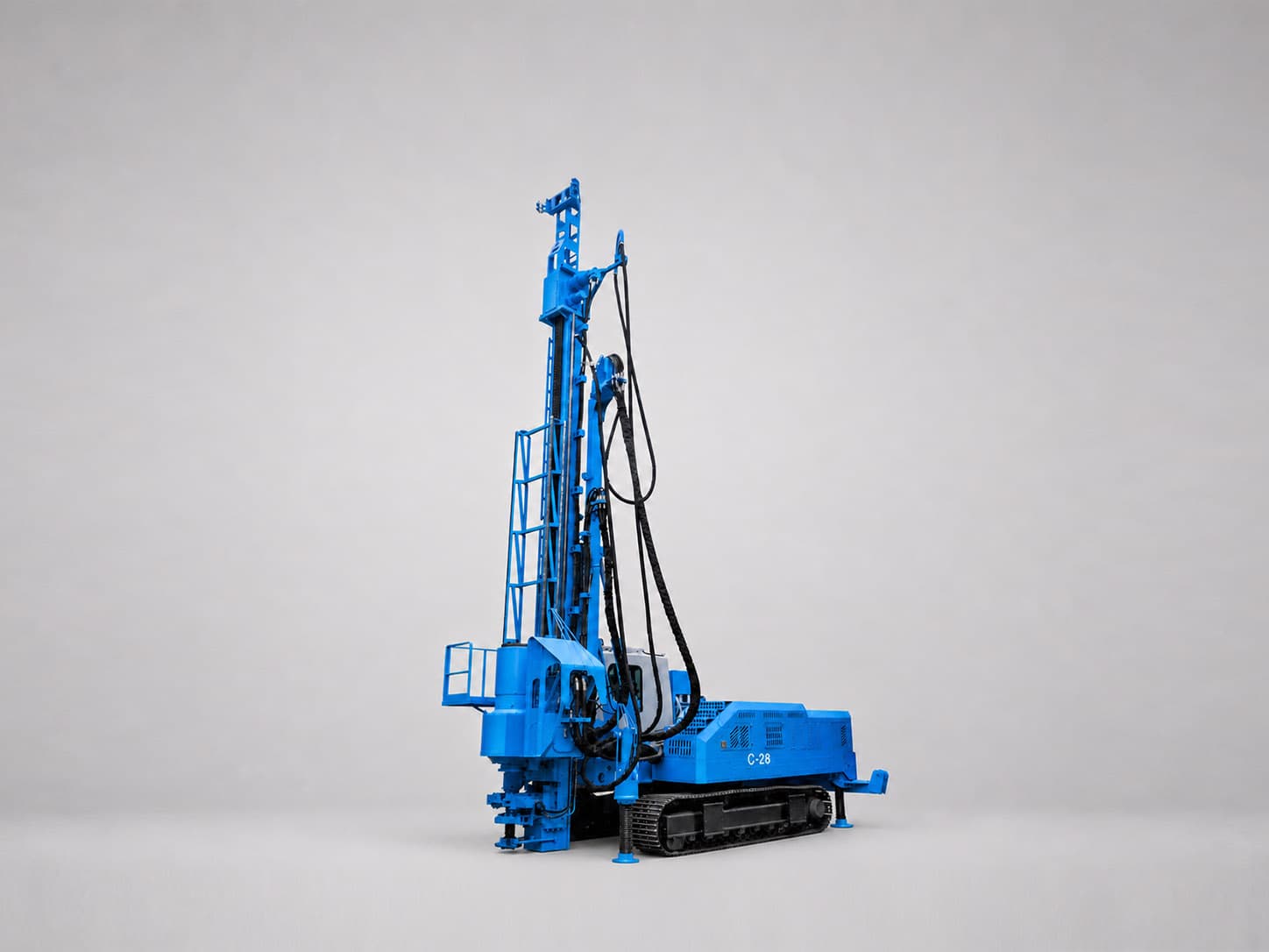 JOZO C-28 drilling rig for ultra-deep jet-grouting and ground-improvement works