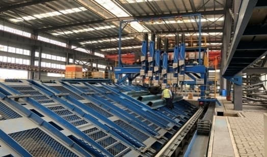 Steel bridge automated production line
