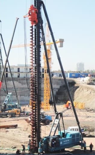 JU110 Pile Driving Rig in Changchun, Jilin
