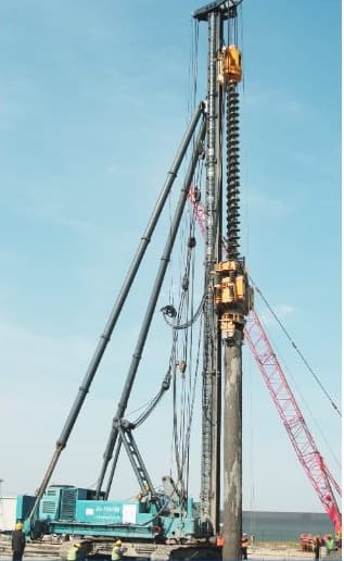 JU110 Pile Driving Rig at Shanghai Pudong Airport
