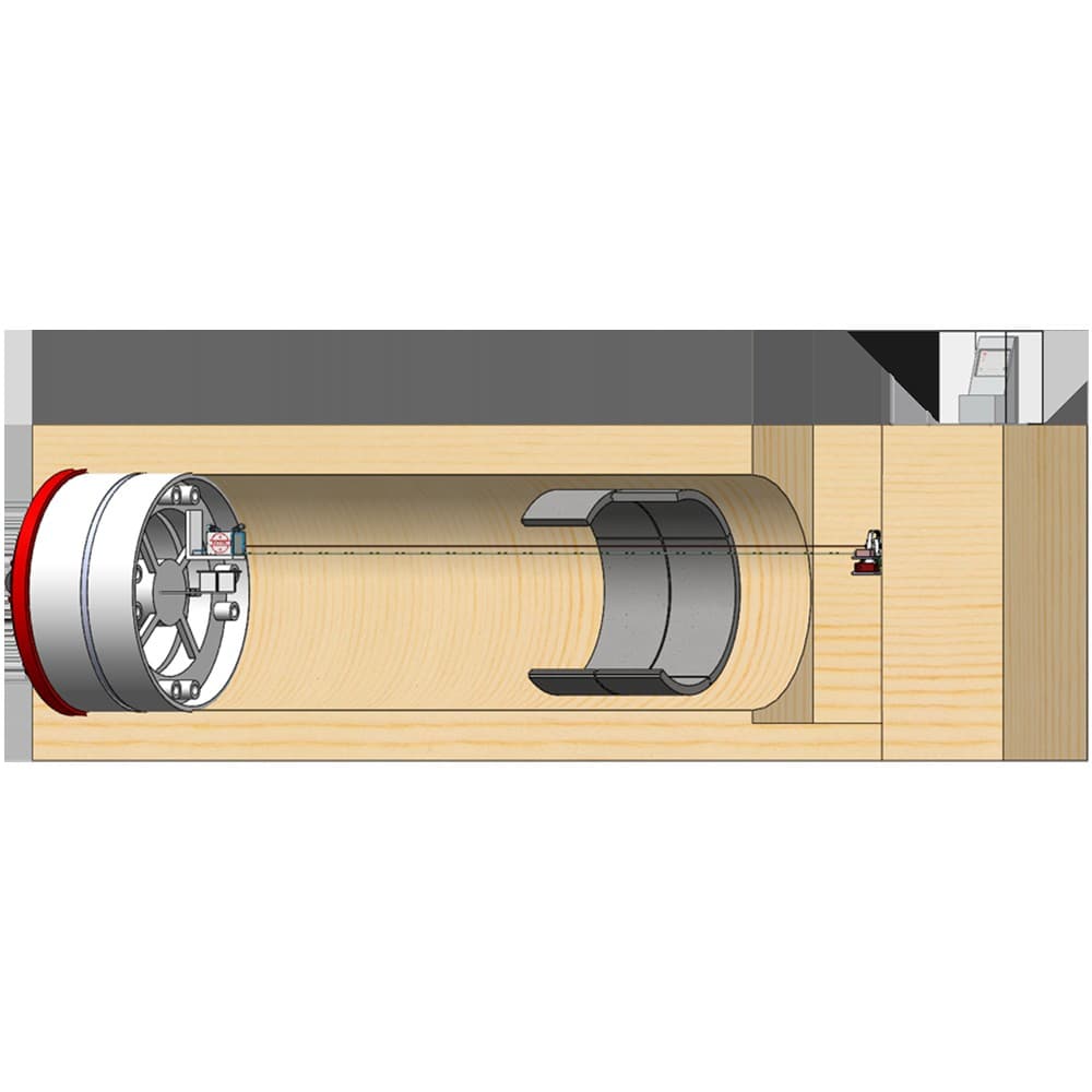 Straight pipe jacking automatic guidance system