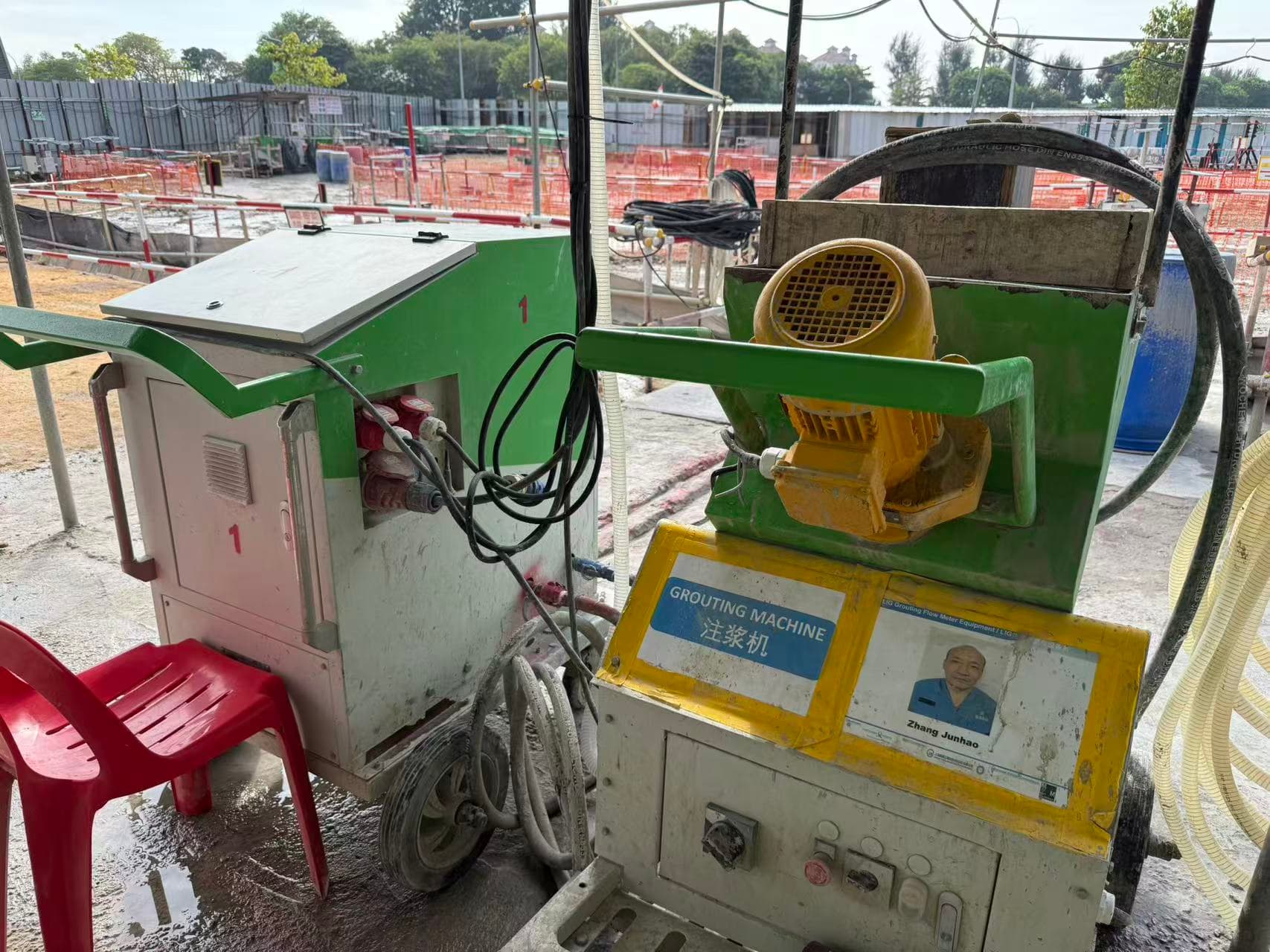 JOZO grouting equipment deployed for on-site injection works in Singapore