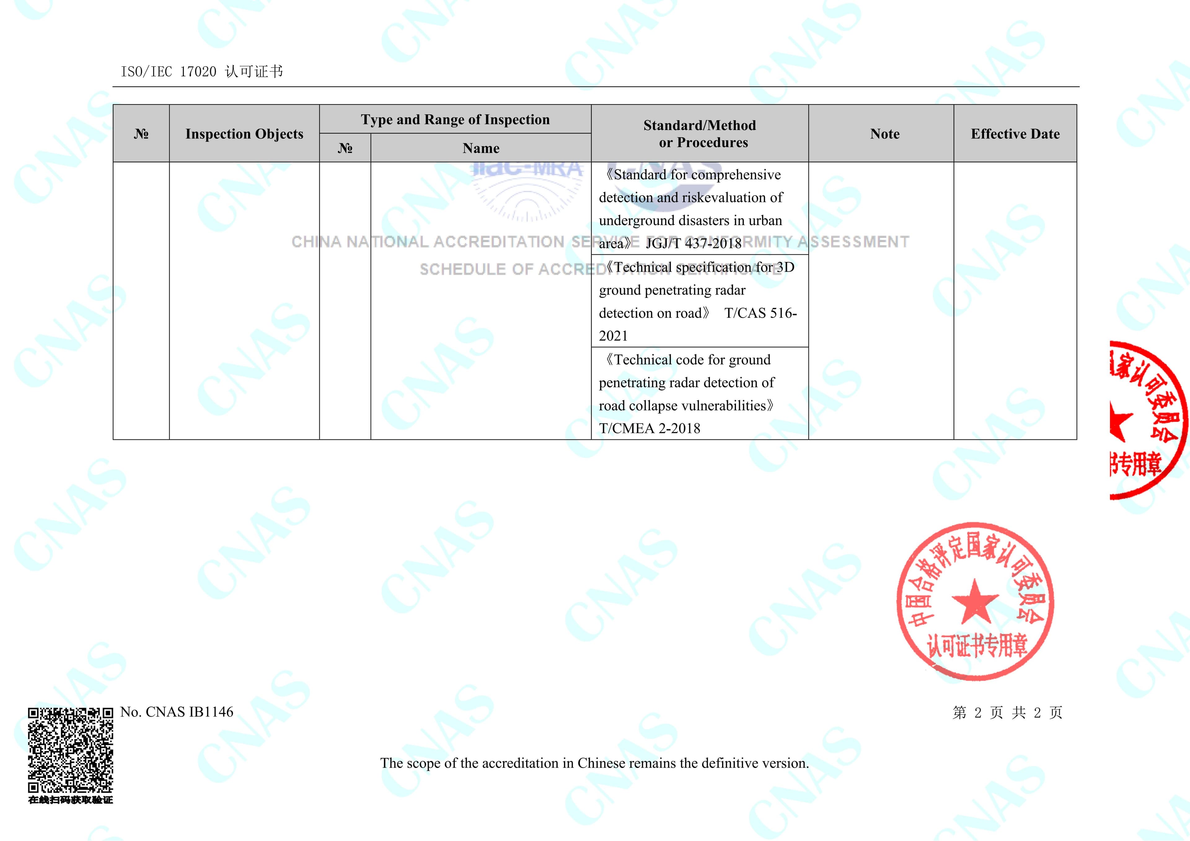 Certificate or qualification document provided by the supplier.