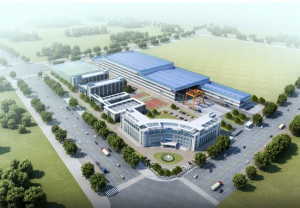 Company campus rendering for source review