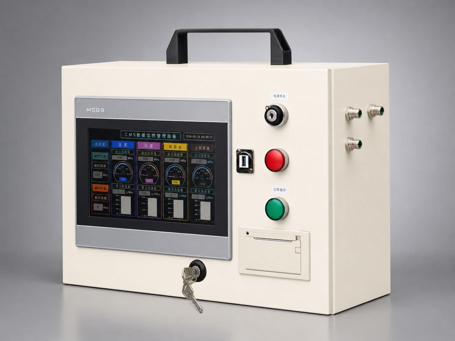 JOZO CMS data monitoring and control panel for on-site construction parameter management