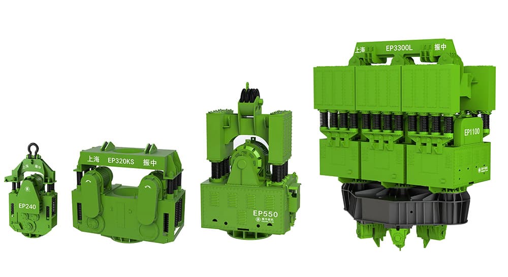 EP Series Resonance-Free Variable-Frequency and Variable-Moment Electric Vibro Hammers
