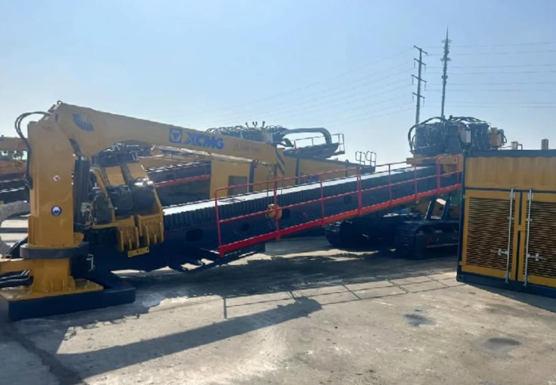 Horizontal Directional Drilling Rig at a Construction Site
