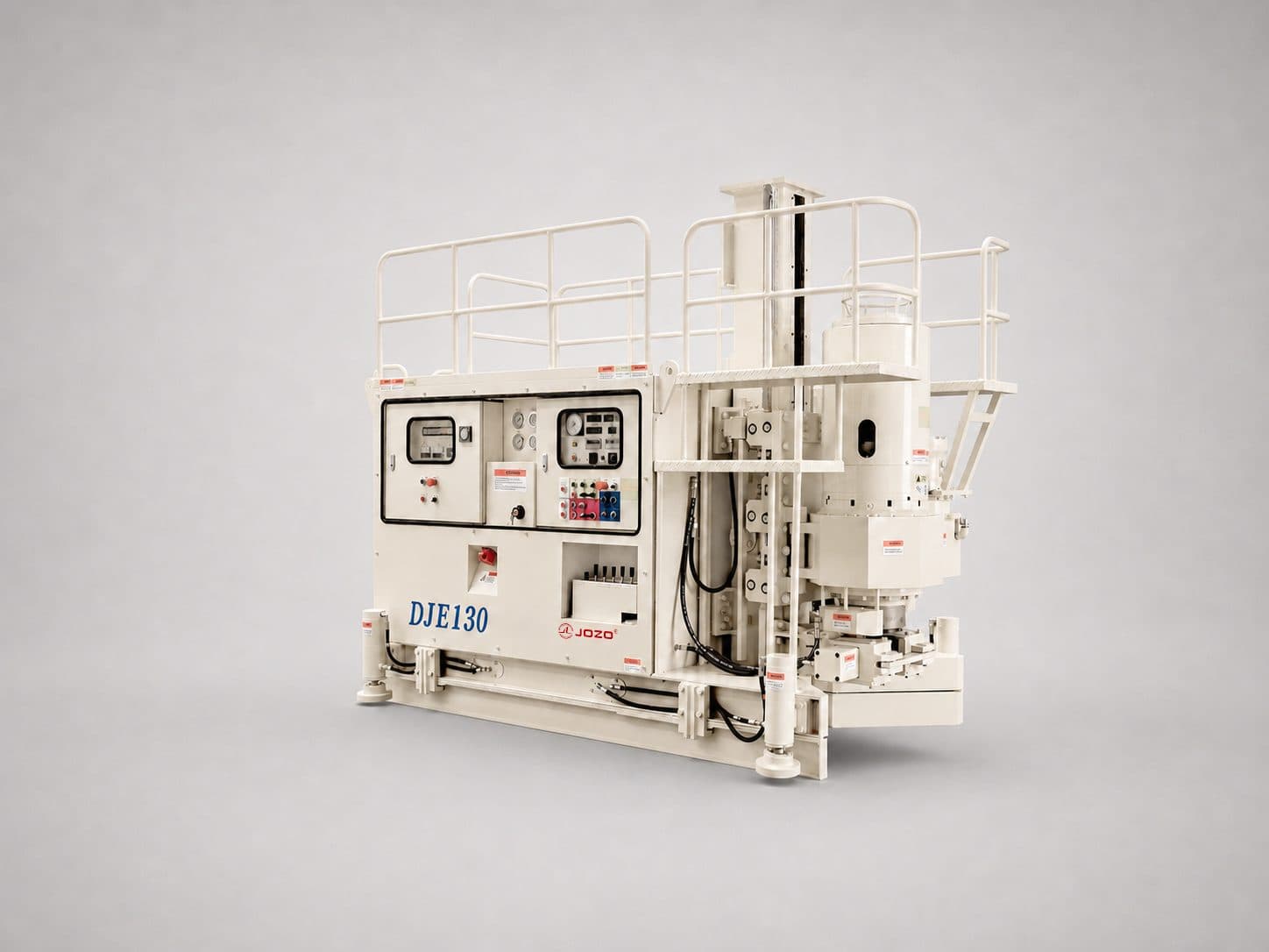 JOZO DJE130 series ground-improvement rig for multi-directional jet-grouting applications