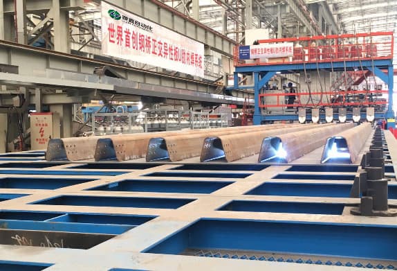 Robotic bridge component welding
