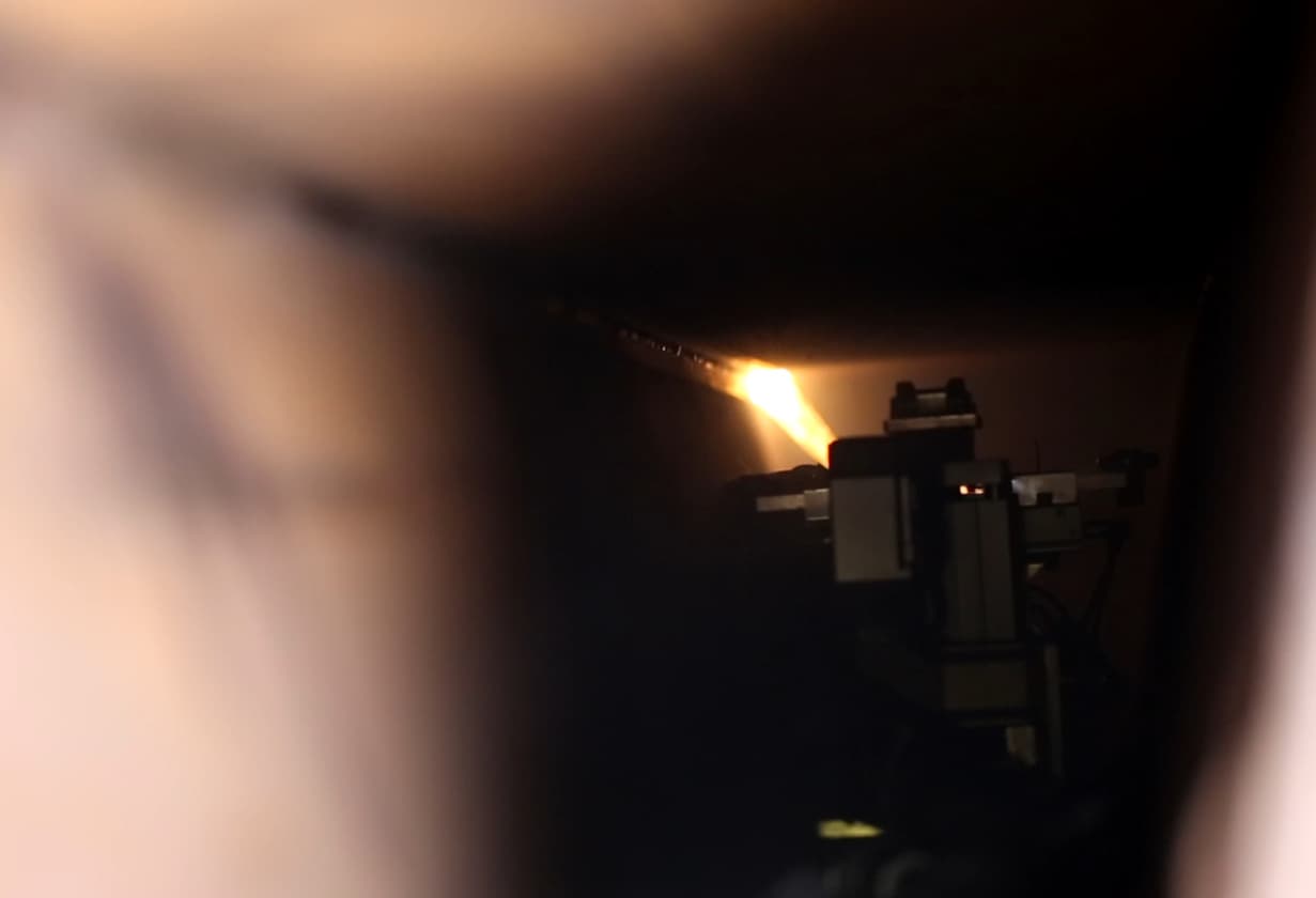 Internal welding inside U-rib
