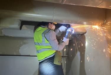 In-service reinforcement site operation
