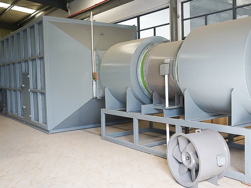 In-house ventilation equipment testing center supporting product development, performance verification and manufacturing quality control.
