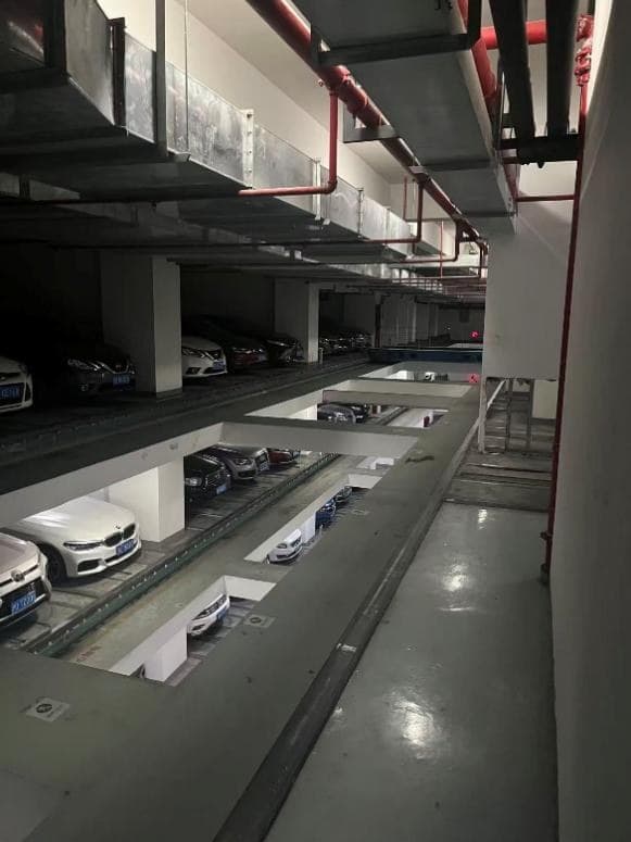 Conceptual visualization of the underground automated parking facility in Jiuting, Shanghai.
