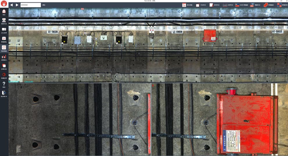 HD line scan camera tunnel image