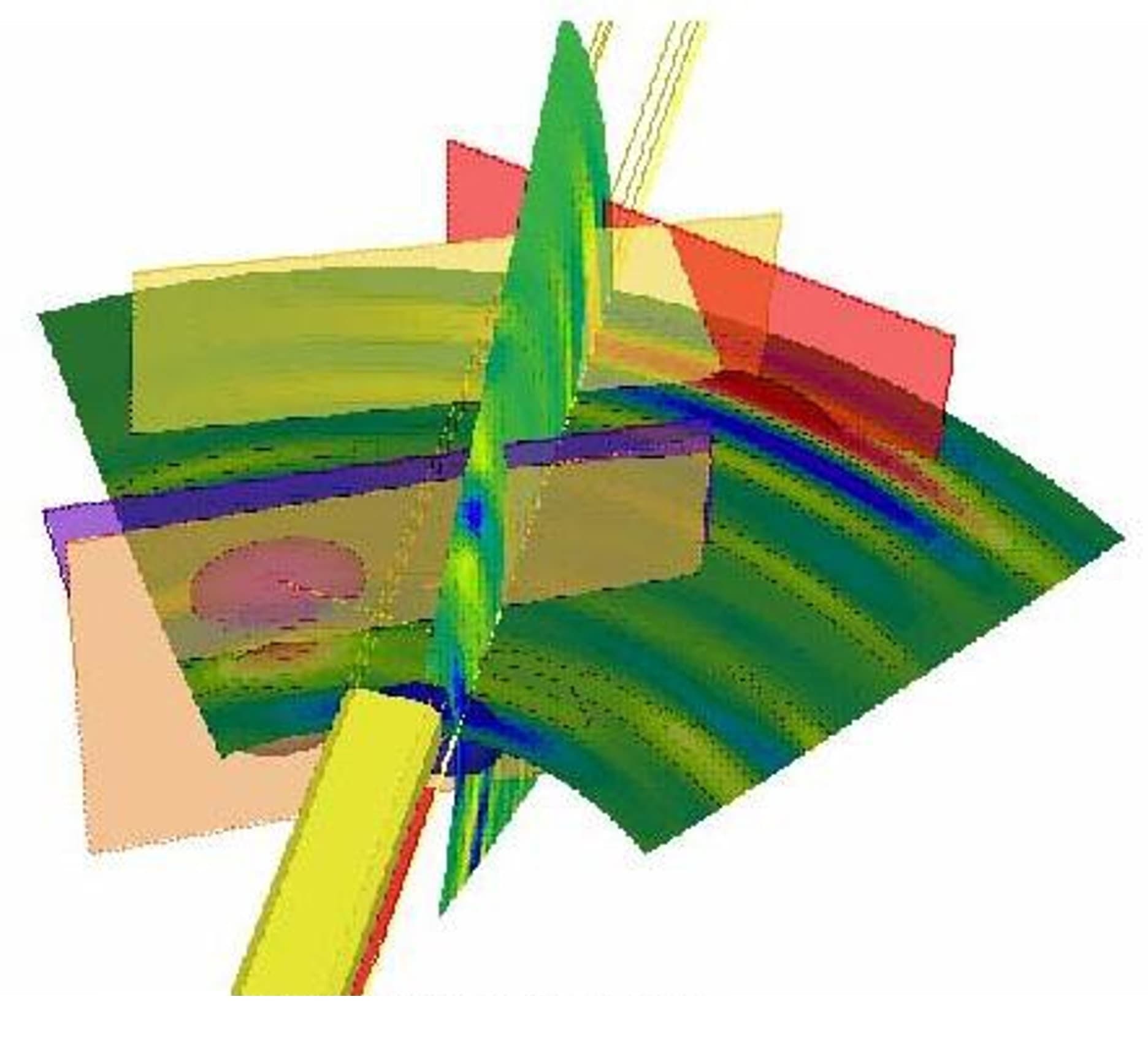3D result map of geological advance prediction