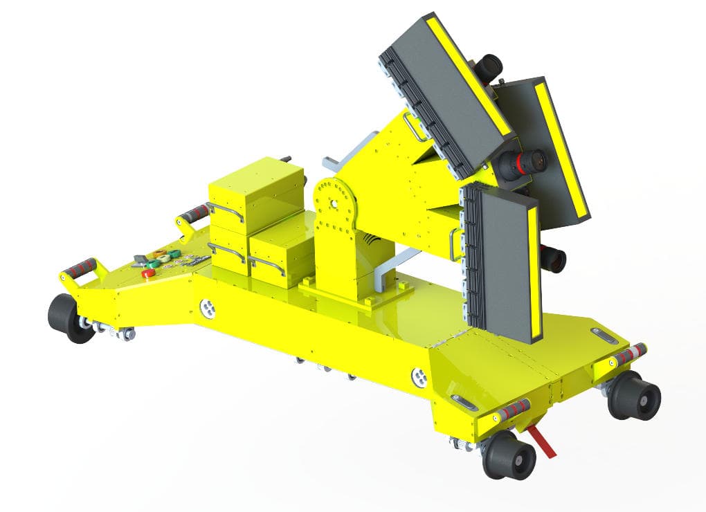 Portable scanning vehicle with camera
