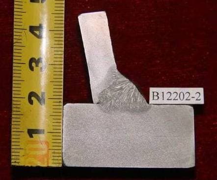 Single-sided U-rib weld specimen
