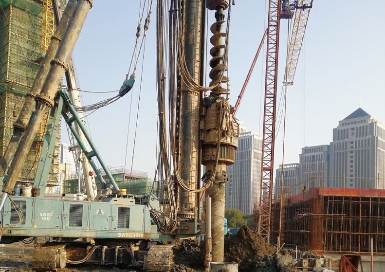 Double-Head Multipurpose Drilling Secant Pile Construction image