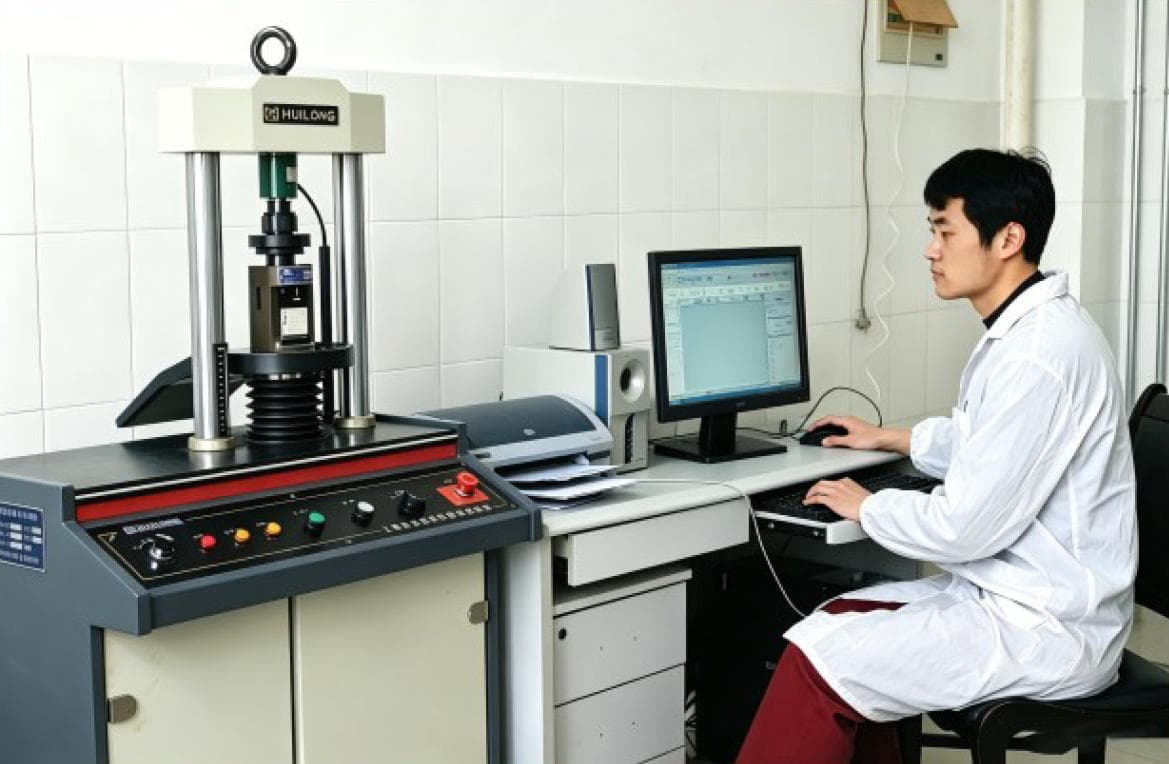 Material Testing in Hengtai Laboratory