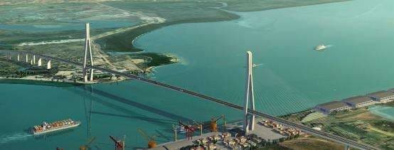 Maputo Bridge in Mozambique
